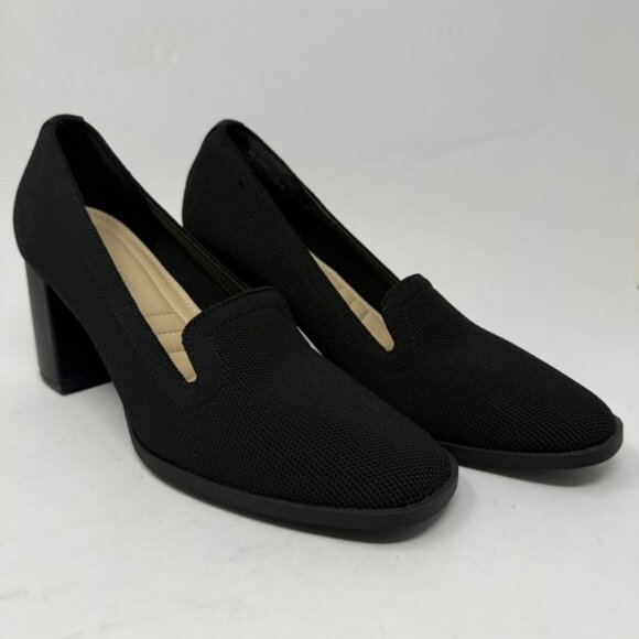 Adrienne Vittadini Shoes Womens Size 8.5M Brittiny Block Heel Slip On‎ Comfort - Picture 1 of 12